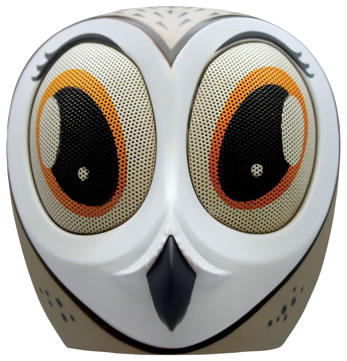 Front. Unbranded - Gerty the Owl Mini Speaker - White/Brown.