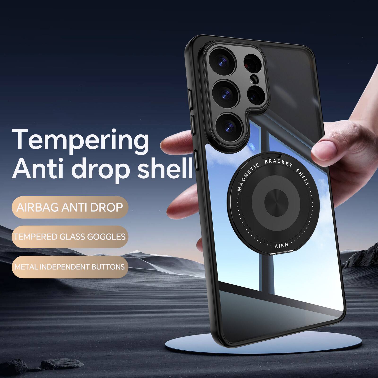 Tempering Anti drop shell  
AIRBAG ANTI DROP  
BRACKET MAGNETIC SHELL  
TEMPERED GLASS GOGGLES  
AIKN  
METAL INDEPENDENT BUTTONS