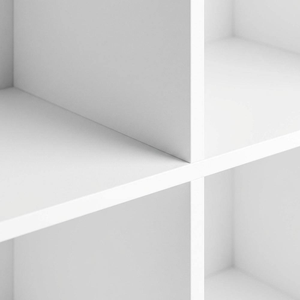 Alt View 1. FurniFact - Engineered Wood bookcase with open shelving for living room or office space - White.