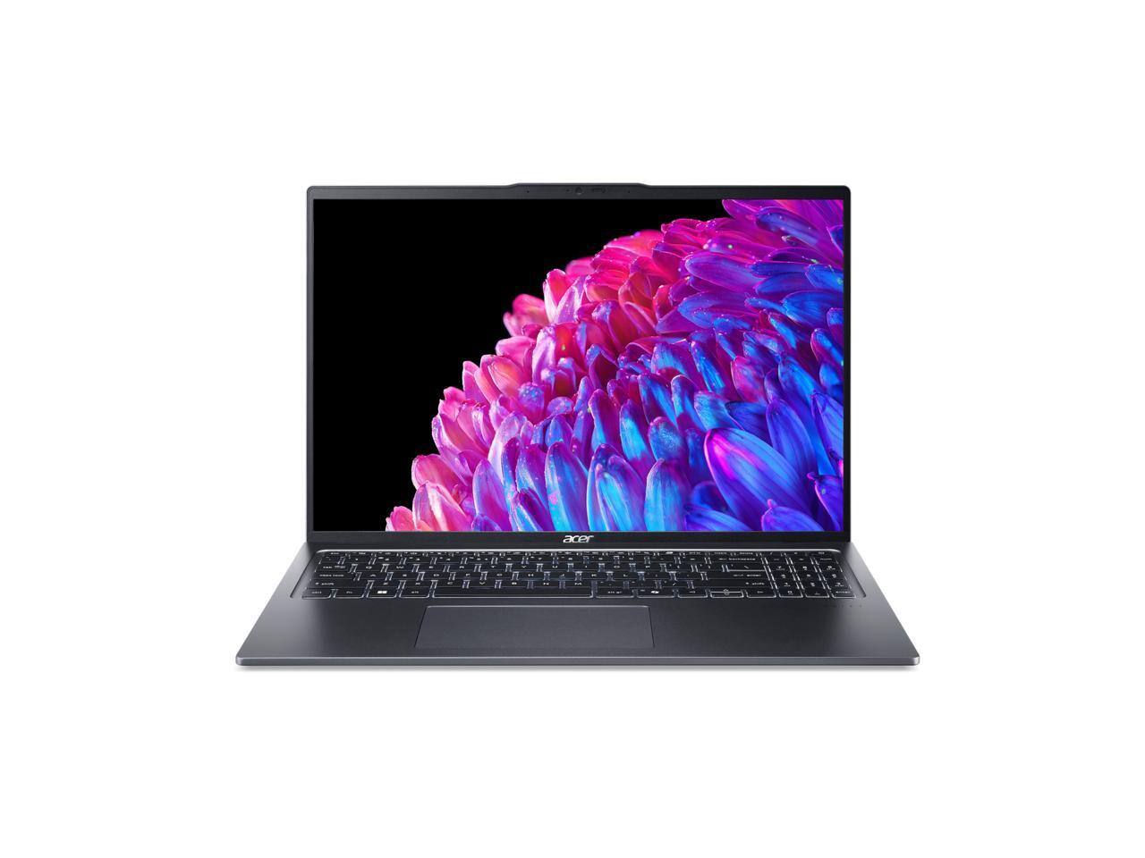 Alt View 2. Acer - Acer Swift Go 16 16.0" Touchscreen Ultra 7 155H  Laptop 16GB RAM 1 TB PCIe SSD Windows 11 Home SFG16-72Ta - Gray.