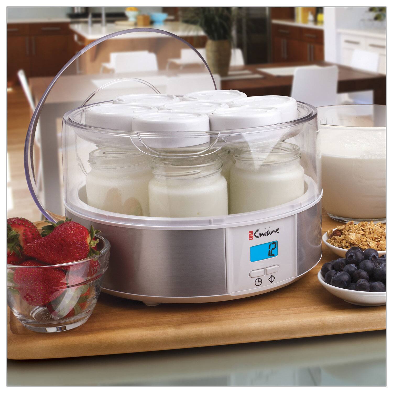 Alt View 12. Euro Cuisine - Yogurt Maker - White.