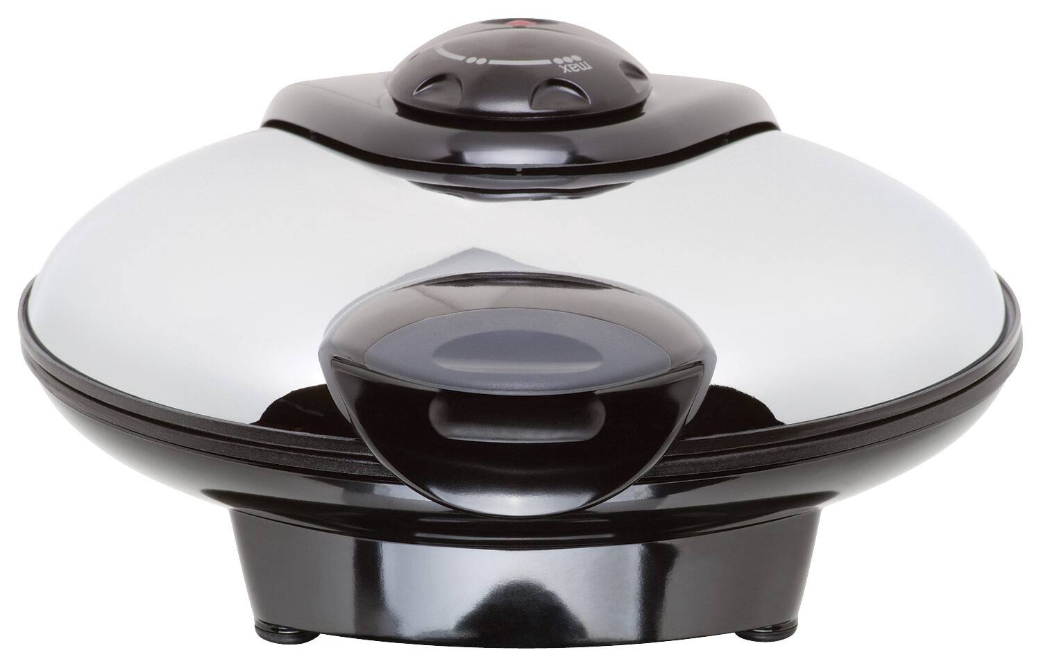 Alt View 13. Euro Cuisine - 8" Heart-Shape Waffle Maker - Black/Chrome.