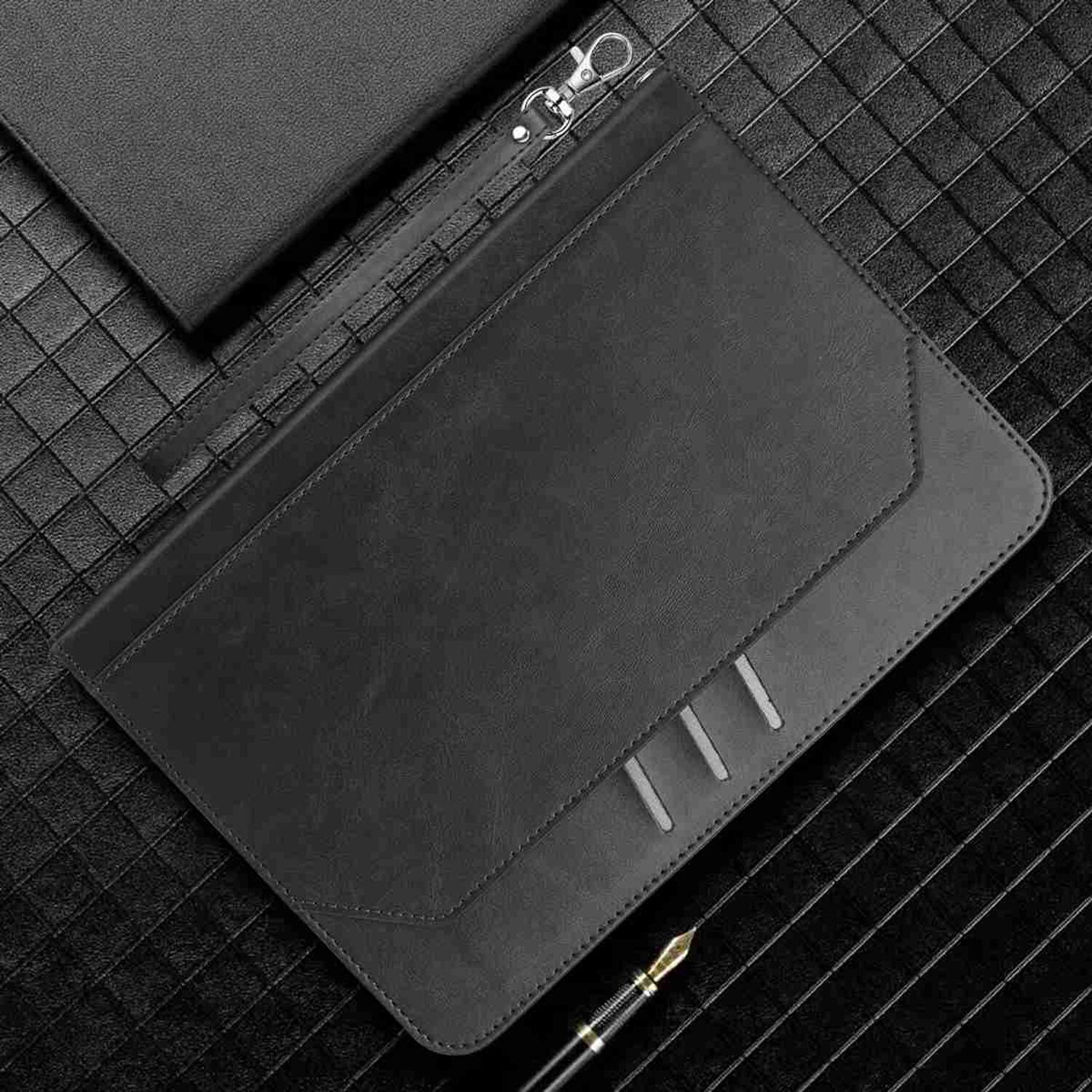 Alt View 5. Dteck - Retro PU Leather Folio Case for Apple iPad (A16) 11" 2025/iPad 10th Generation 2022,Shockproof Flip Kickstand Cover - Black.