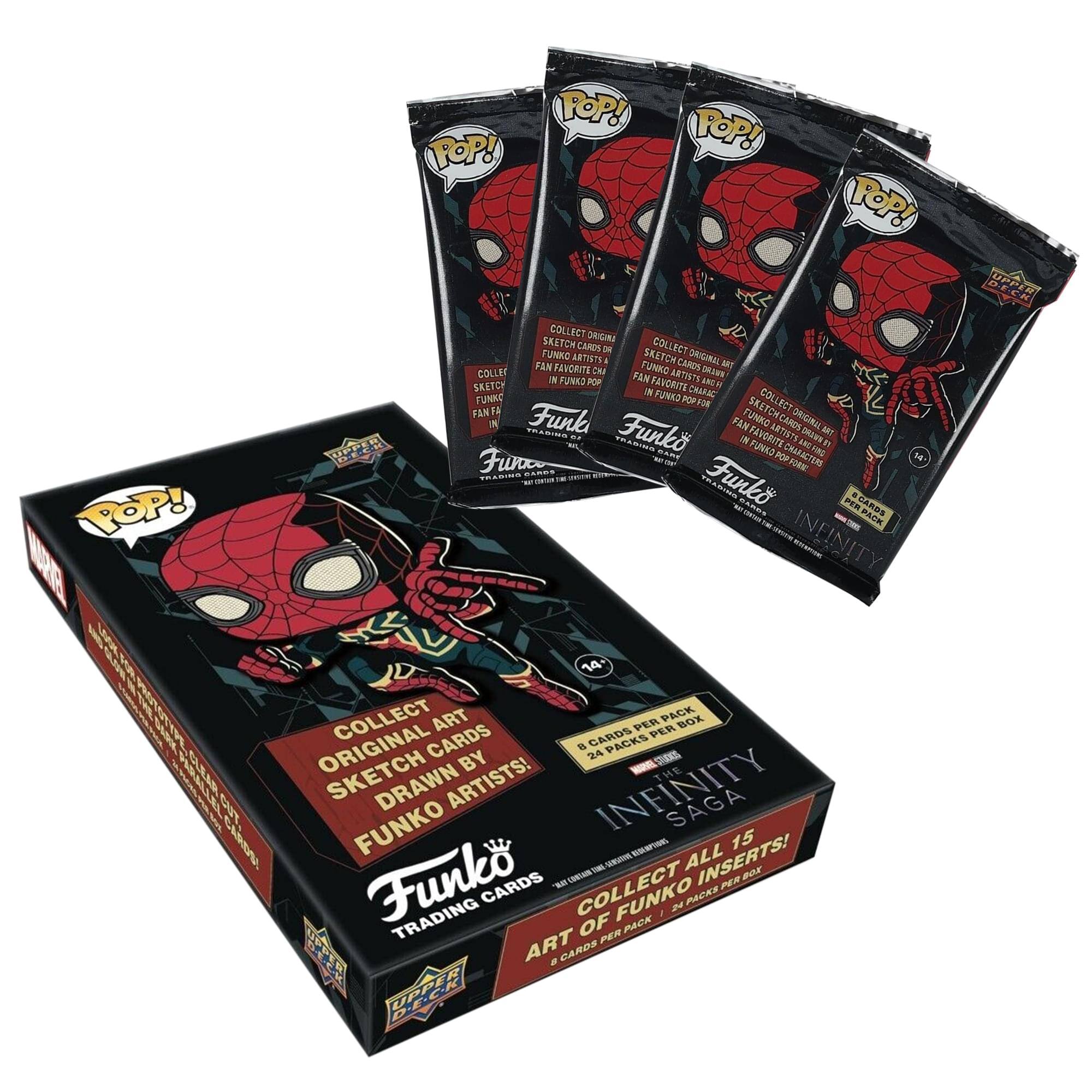 Marvel Funko POP x Upper Deck Infinity Saga Trading Card Box | 24 Packs - Multi-Color