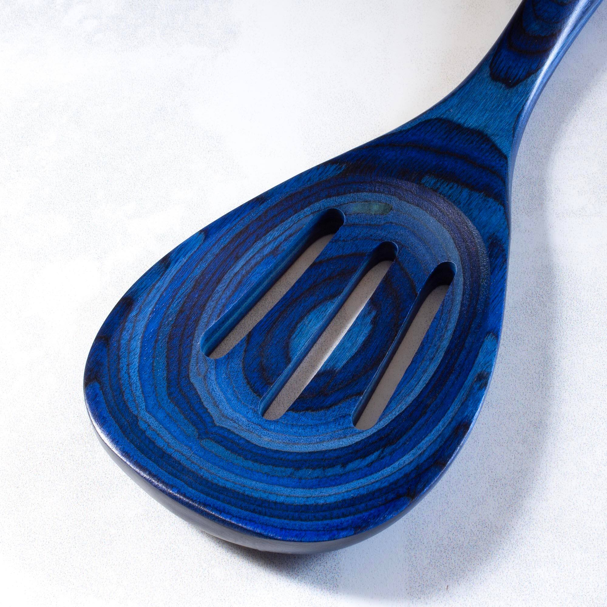 Alt View 2. Baltique - Malta Collection 4 Piece Cooking Utensil Set, Safe for Nonstick - Blue.