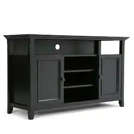 Simpli Home - Amherst 54 inch Solid Wood TV Media Stand - Black