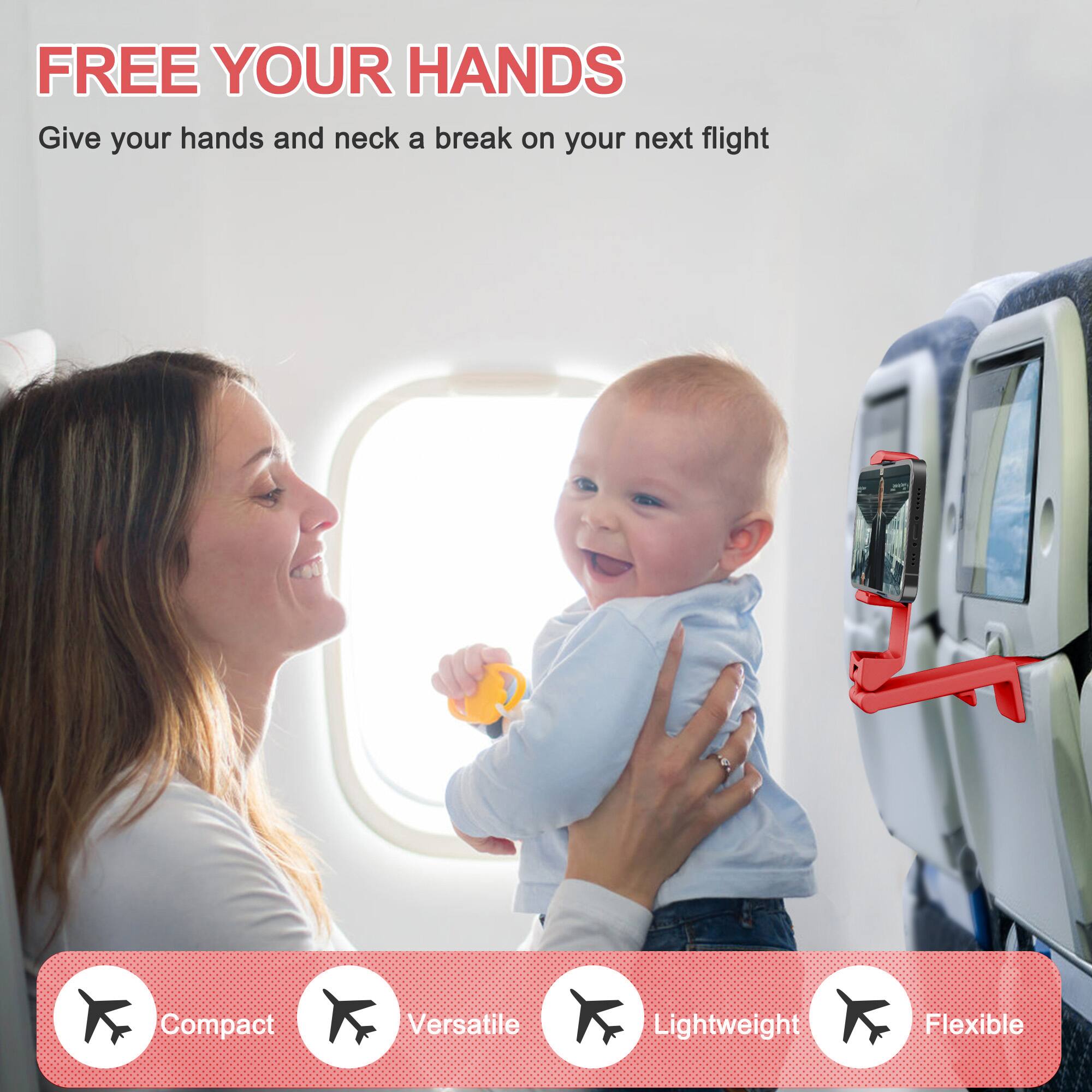 FREE YOUR HANDS  
Give your hands and neck a break on your next flight  

Compact  
Versatile  
Lightweight  
Flexible