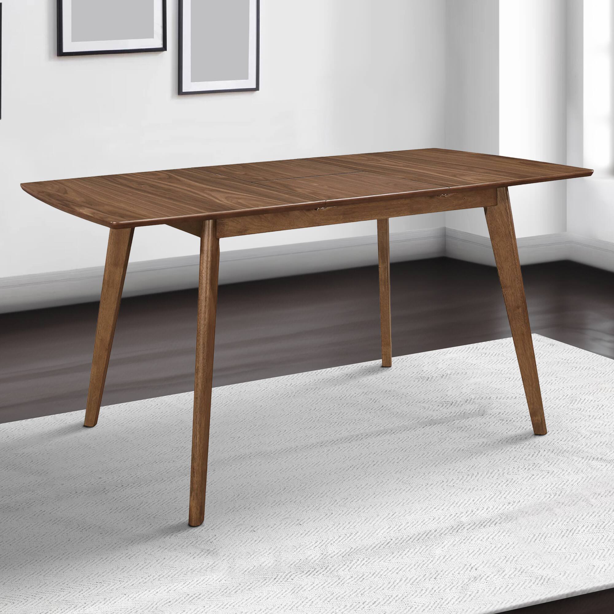 Alt View 2. Manhattan Lane - 30 Inch Mid Century Modern Wooden Dining Table - Brown.