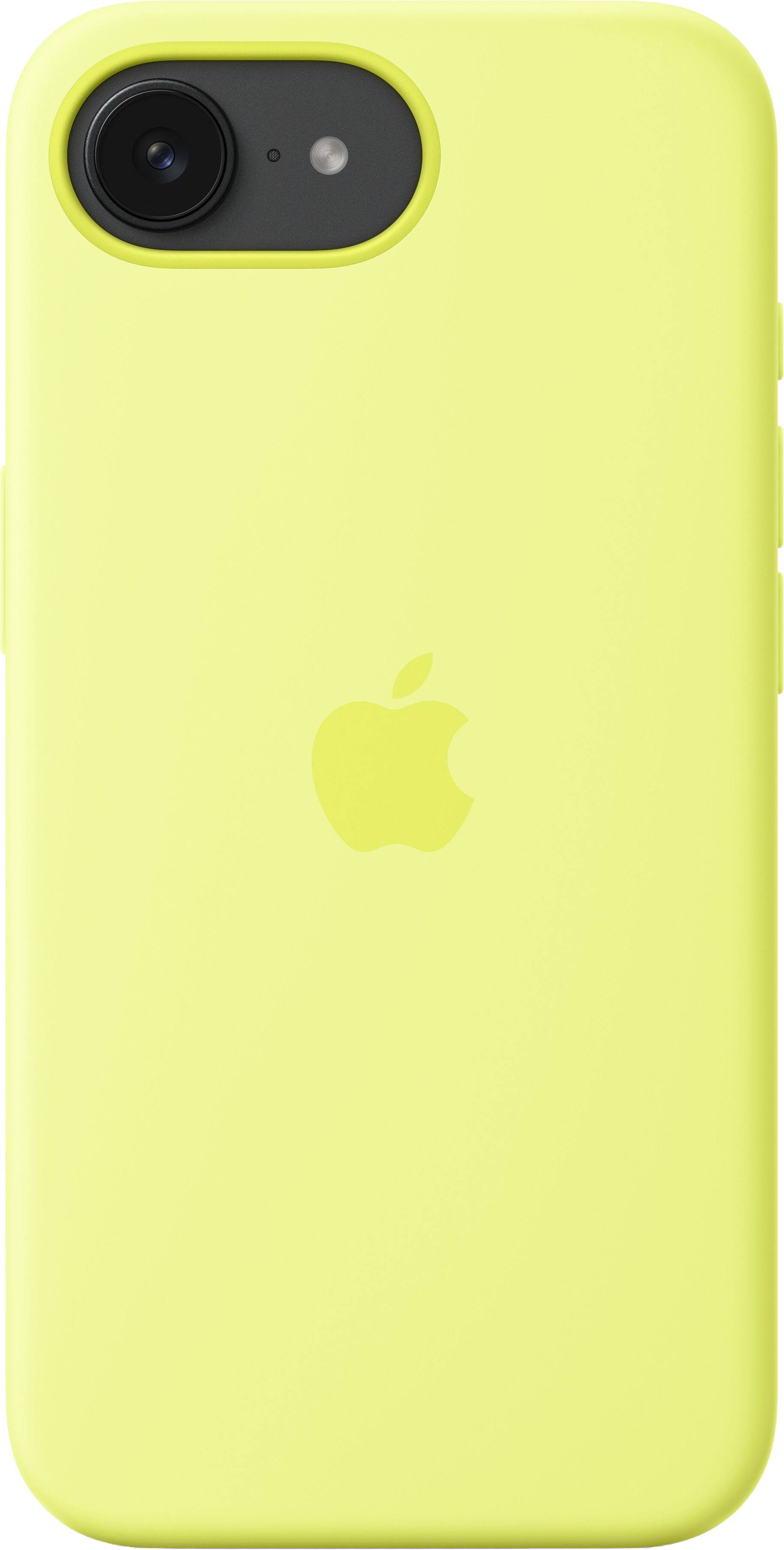 Alt View 1. Apple - iPhone 16e Silicone Case - Neon Yellow.