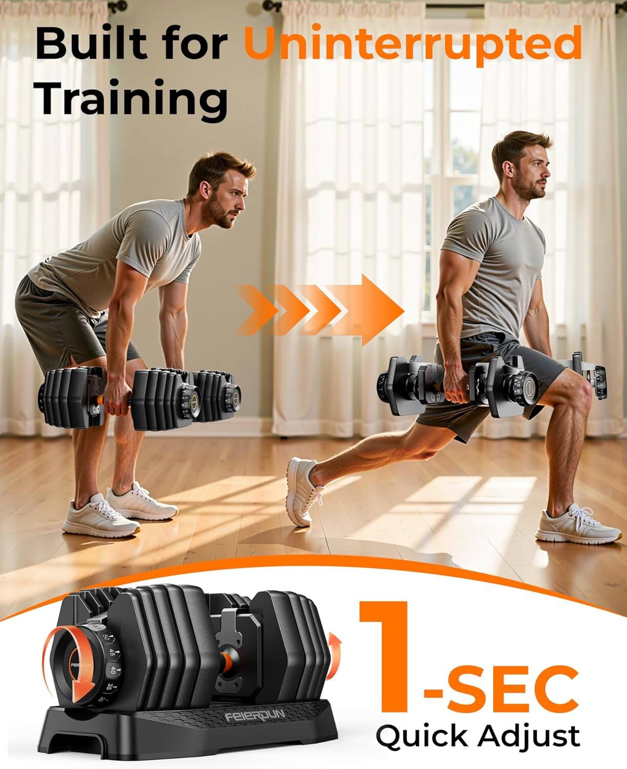 Built for Uninterrupted Training

1-SEC Quick Adjust