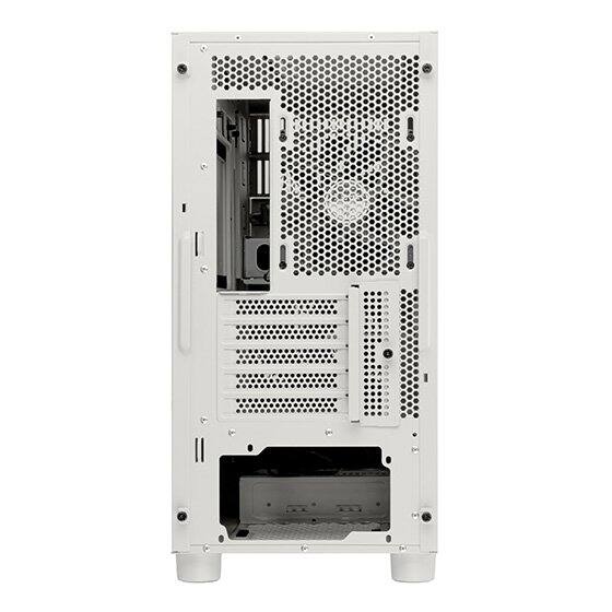 Alt View 4. SilverStone - SST-FLP03W Retro-inspired M-ATX versatile chassis with support for diverse storage high-end GPUs and efficient cooling - White.