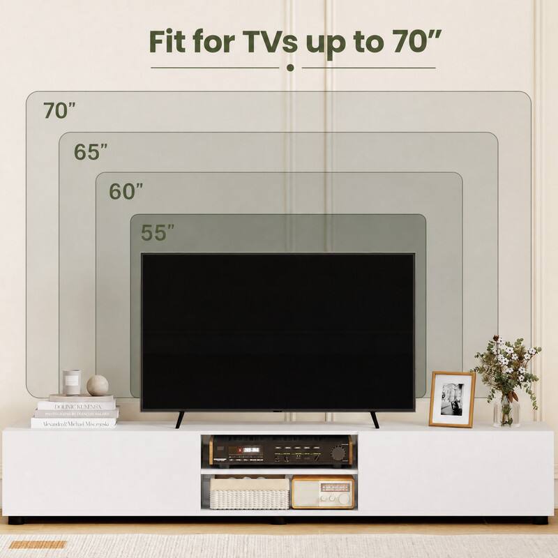 Fit for TVs up to 70"

70"
65"
60"
55"