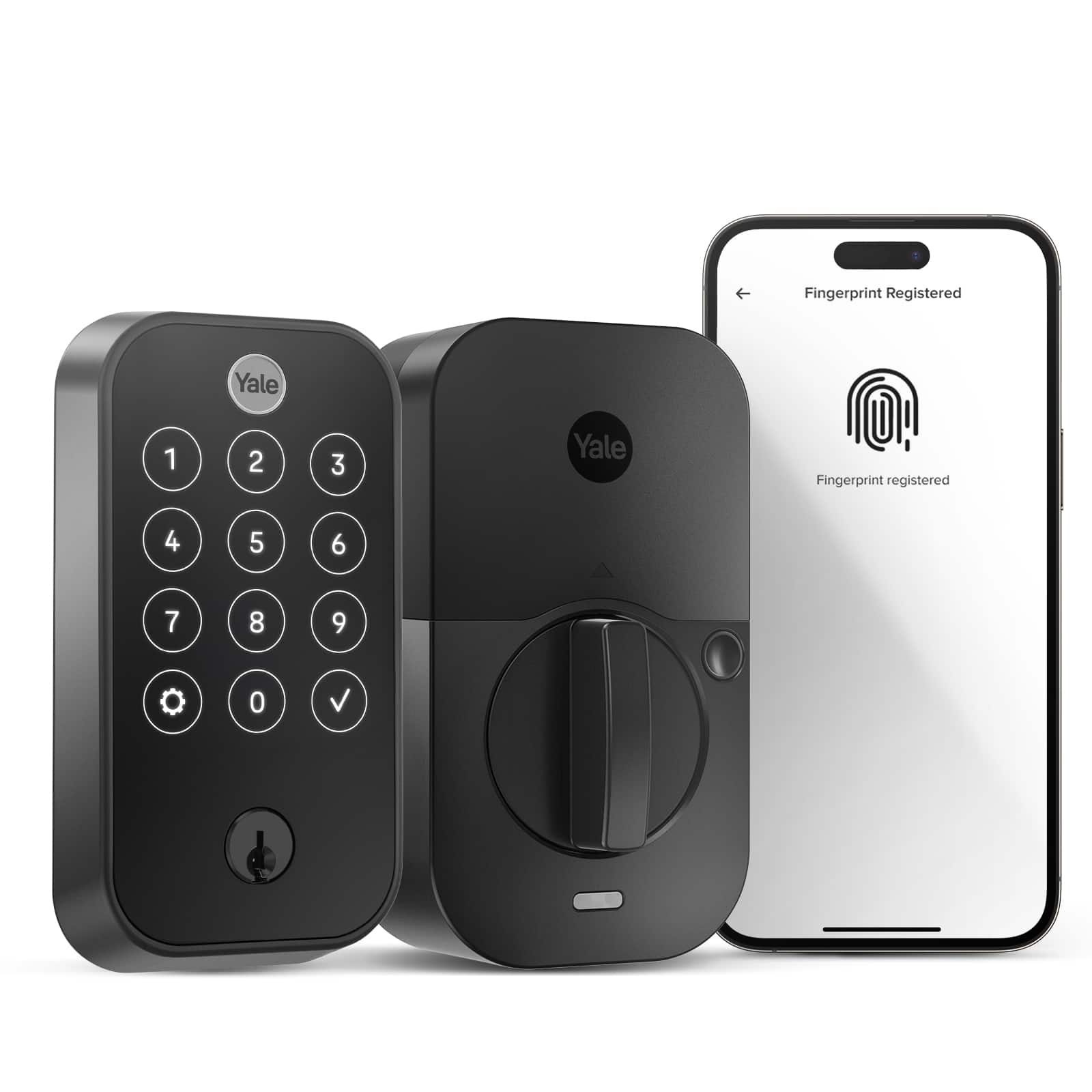 Yale – Assure Lock 2 Smart Lock Wi-Fi with Touch Fingerprint Access – Black Suede Sansujyuku sansujyuku.com