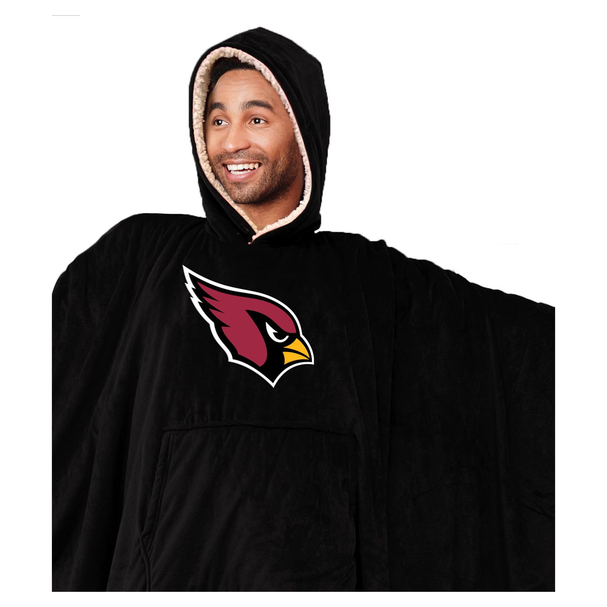 Alt View 1. Pegasus - Arizona Cardinals 60" x 80" Logo Patch Sherpa Team Color Bloncho - Multicolor.