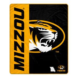 Pegasus - Missouri Tigers 50" x 60" Endzone Ultra Soft Throw Blanket - Multicolor