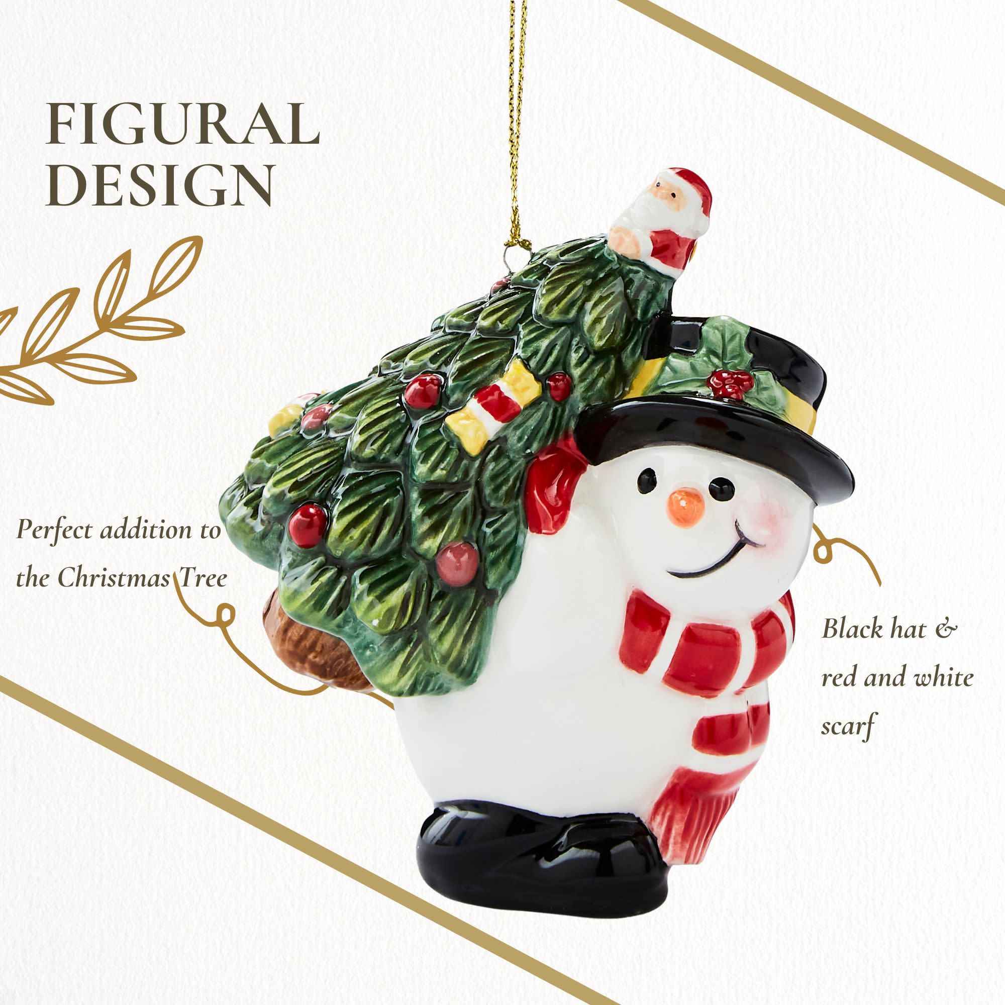 FIGURAL DESIGN

Perfect addition to the Christmas Tree

Black hat & red and white scarf