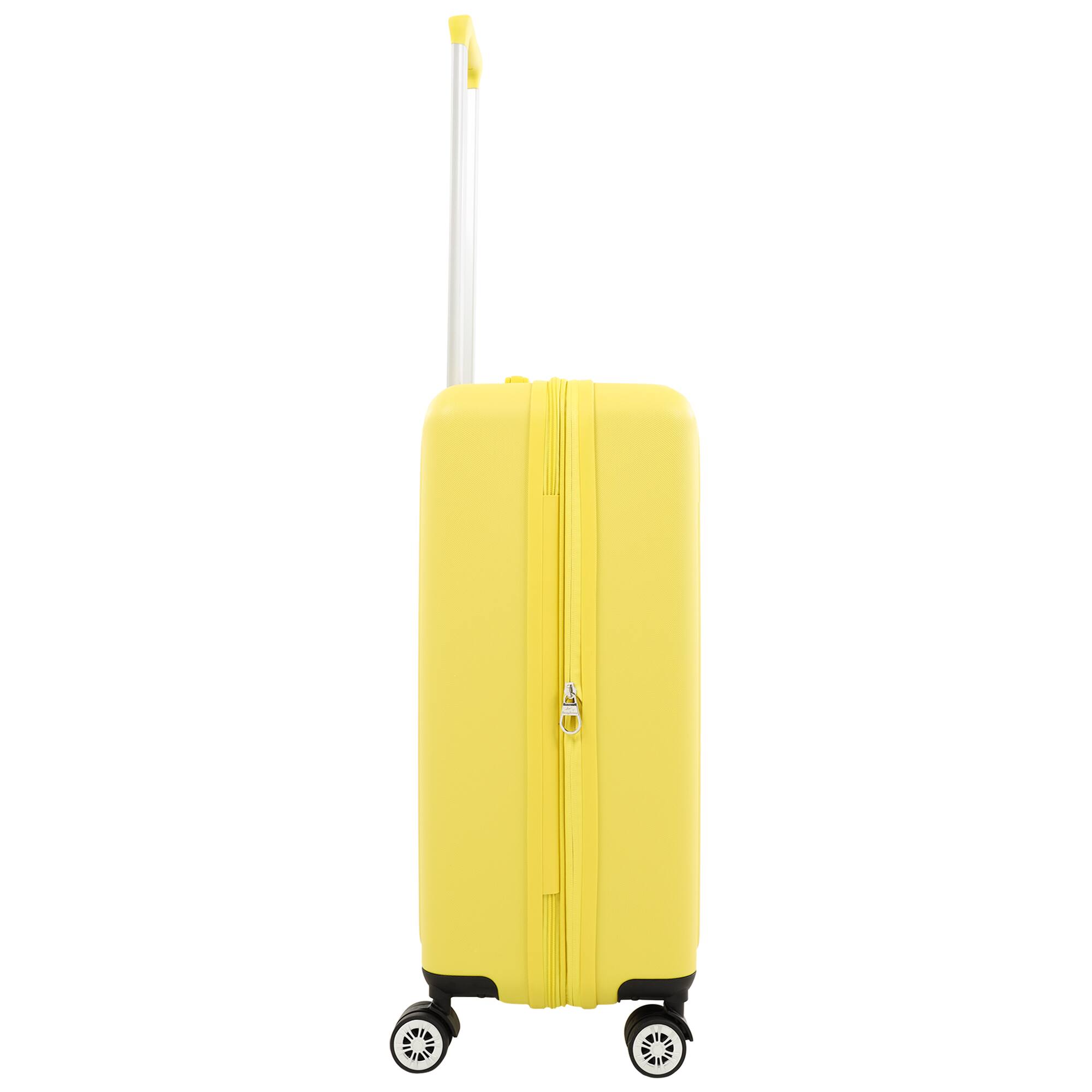 Left. Tommy Bahama - 26" Hardside Spinner Luggage with 3D Pineapple - Yellow.