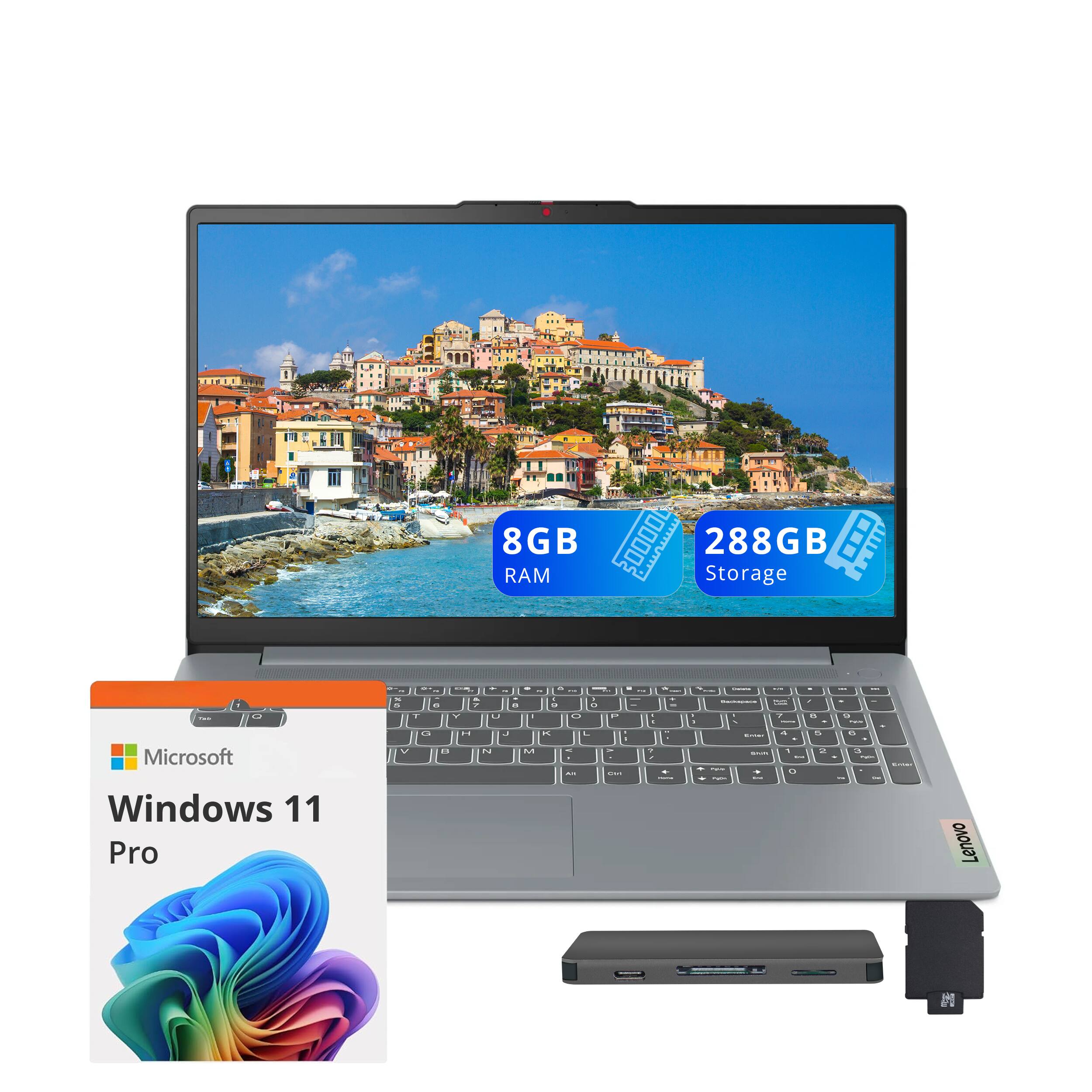 8GB RAM  
288GB Storage  
Microsoft Windows 11 Pro  
Lenovo