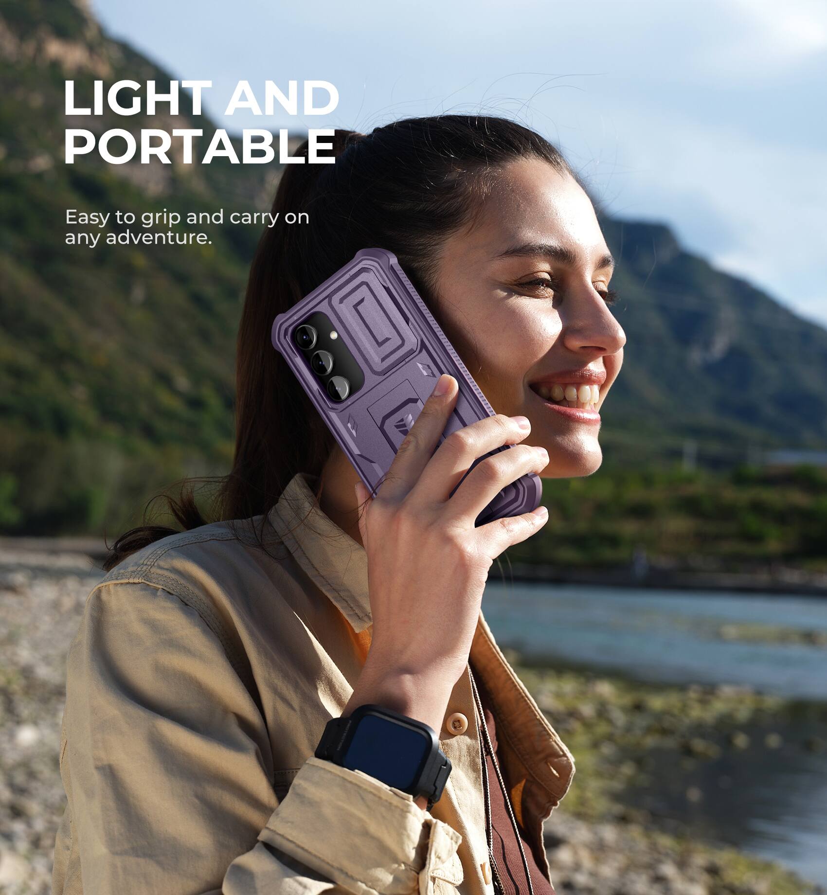 LIGHT AND PORTABLE
Easy to grip and carry on any adventure.