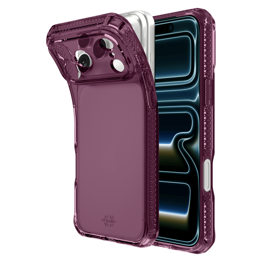 Alt View 7. Itskins - Spectrum R Clear Case for Apple iPhone 18 Pro / 17 Pro - Purple.