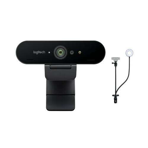 Angle. Knox Gear - Logitech 4K Pro Webcam and Knox Gear Selfie Ring Light With Webcam Stand.