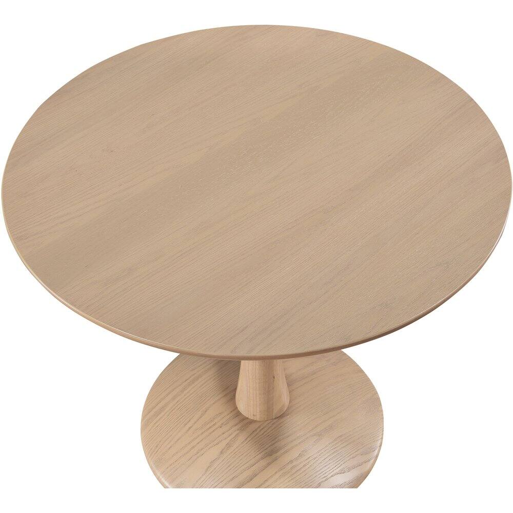 Alt View 2. Meridian Furniture - Holly Natural Oak Dining Table - Brown.