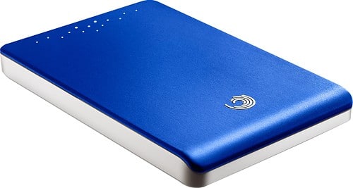 Angle Standard. Seagate - FreeAgent Go 320GB External USB 2.0 Hard Drive - Morpho Blue.
