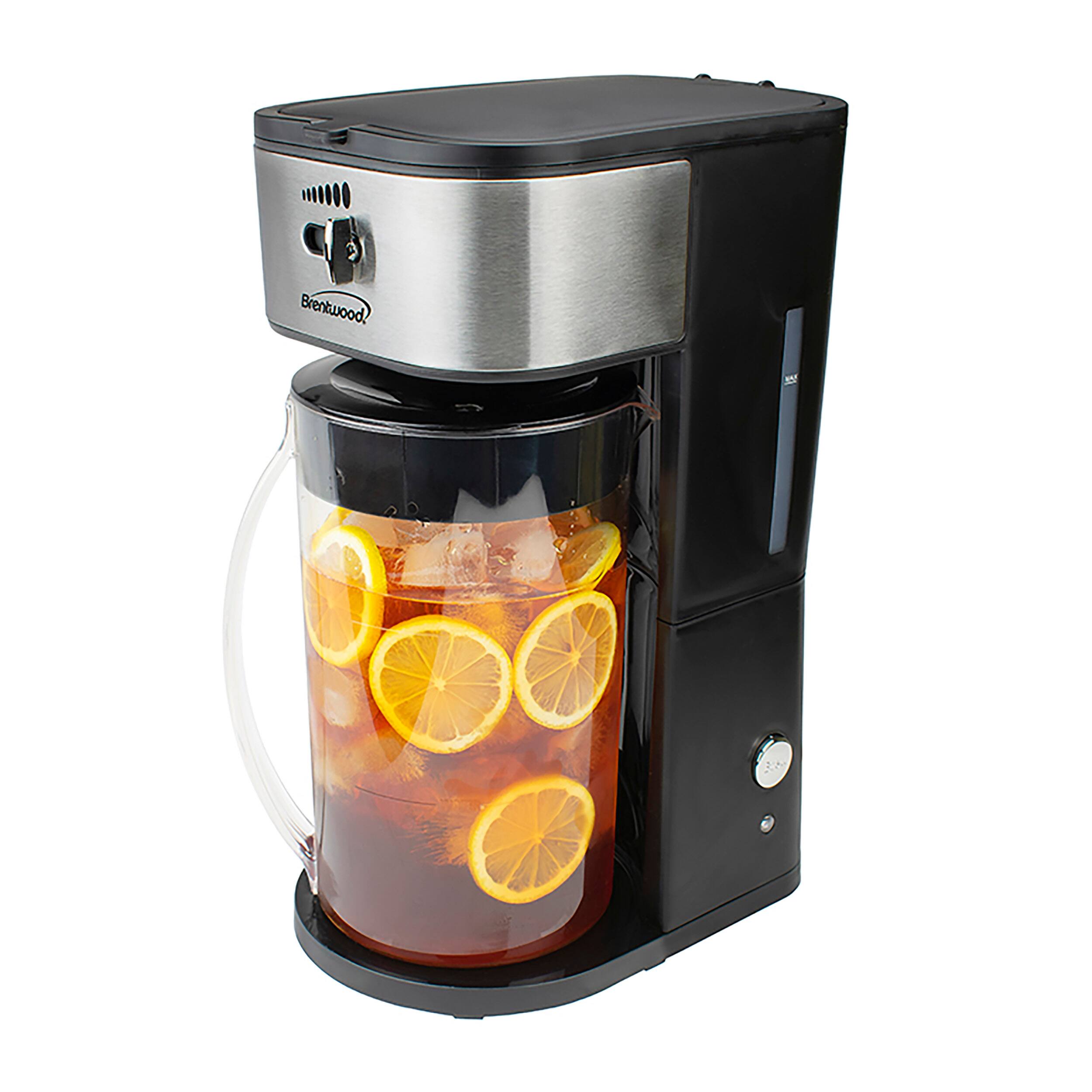 Alt View 2. Brentwood - Brentwood Iced Tea and Coffee Maker in Black with 64 Ounce Pitcher - Black.