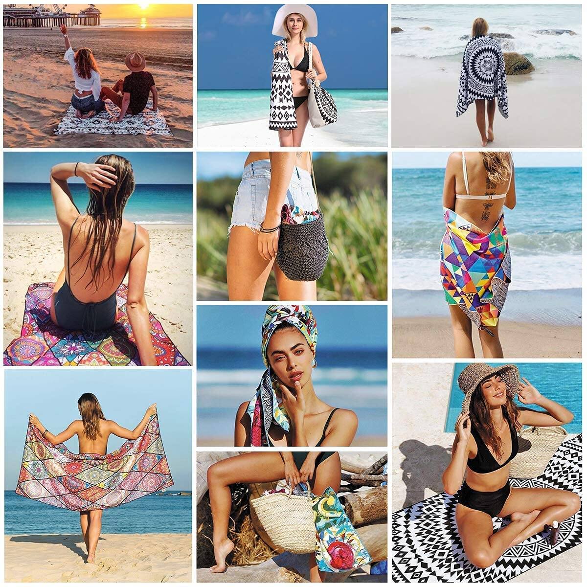 Alt View 1. Reds Spade - Oversized Terry Beach Towel X In Soft Extra Large Big Pool Swim Towels For Adults Xl Clearance Travel Blank... - Red Flowers Terry-72.00" x 36.00".