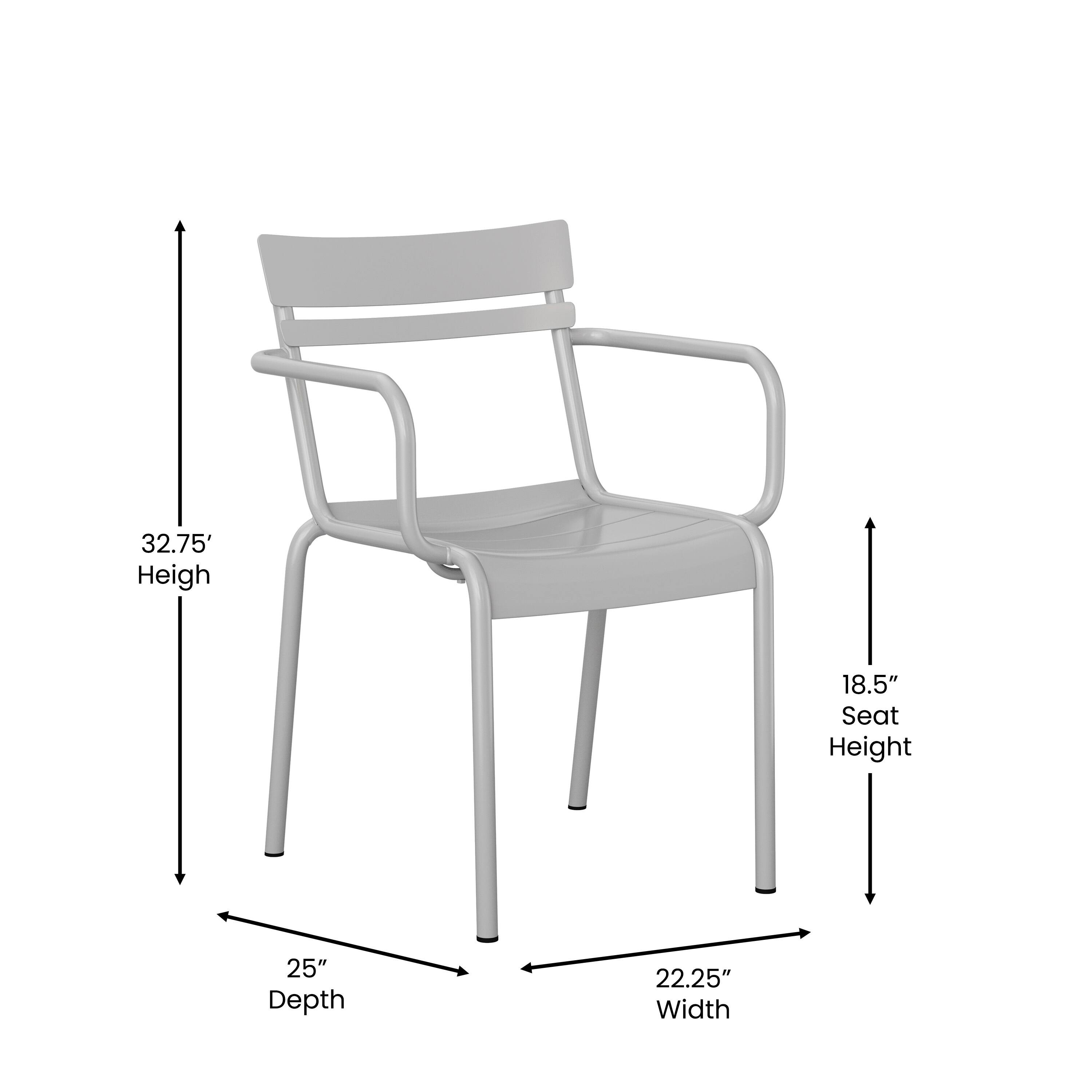 32.75" Height  
18.5" Seat Height  
25" Depth  
22.25" Width