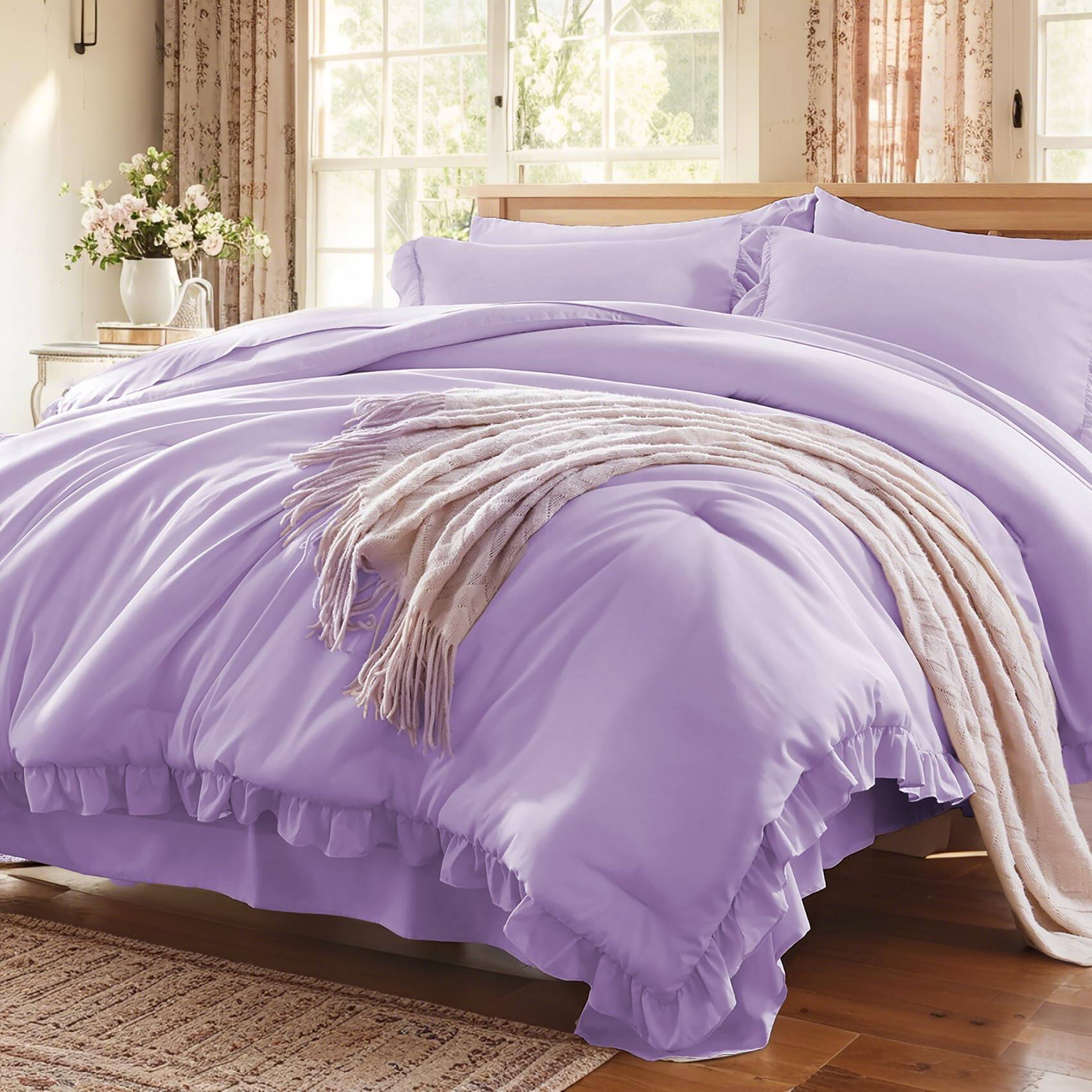 TECH SAFARI Comforter Set 5 Piece Bed In A Bag With Sheets All Season ...