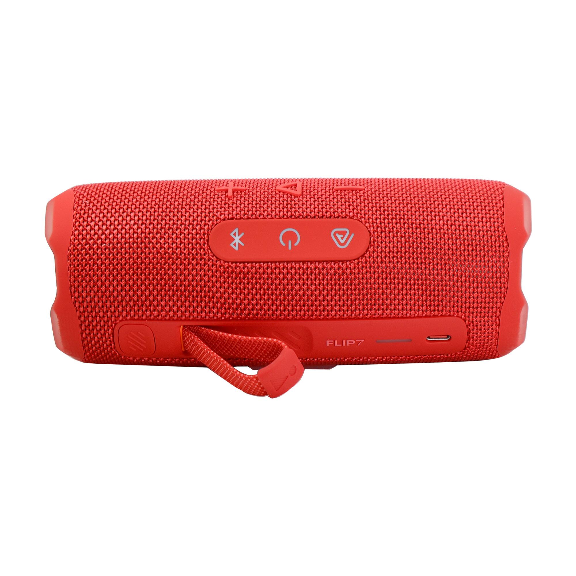 Back. JBL - 2x JBL Flip 7 Portable Waterproof Bluetooth Speaker (Red) - Red.