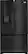 Front Standard. Whirlpool - 25.5 Cu. Ft. French Door Refrigerator with Thru-the-Door Ice and Water - Black.