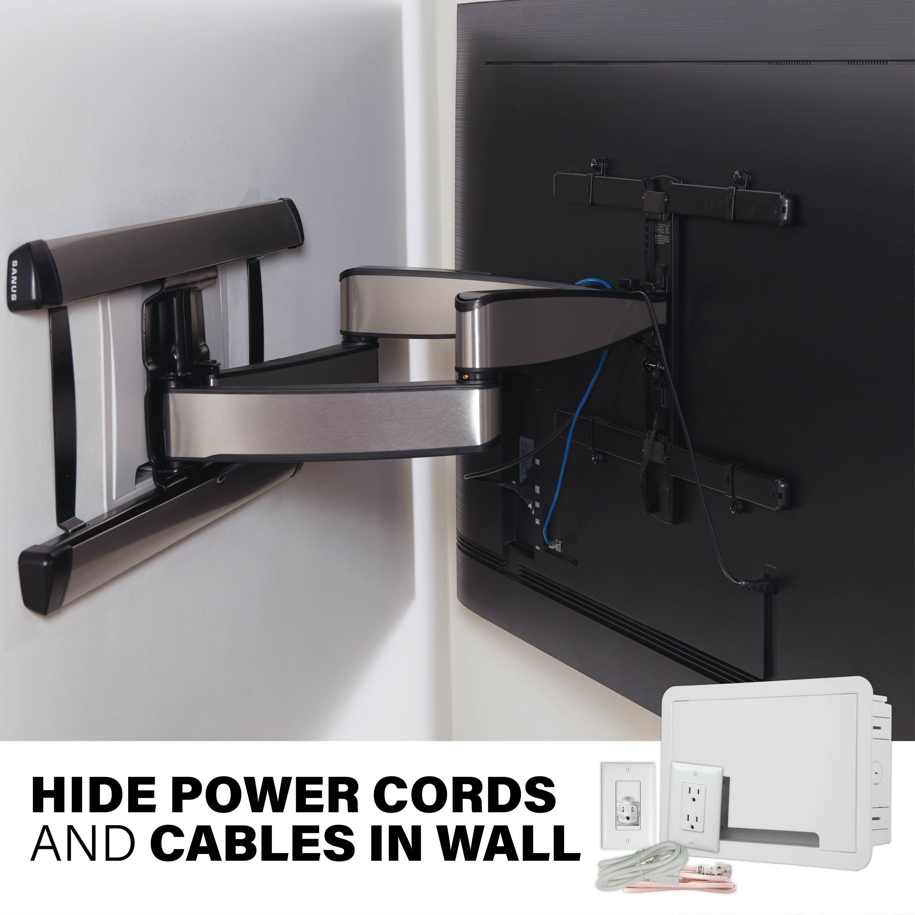 SANUS HIDE POWER CORDS AND CABLES IN WALL