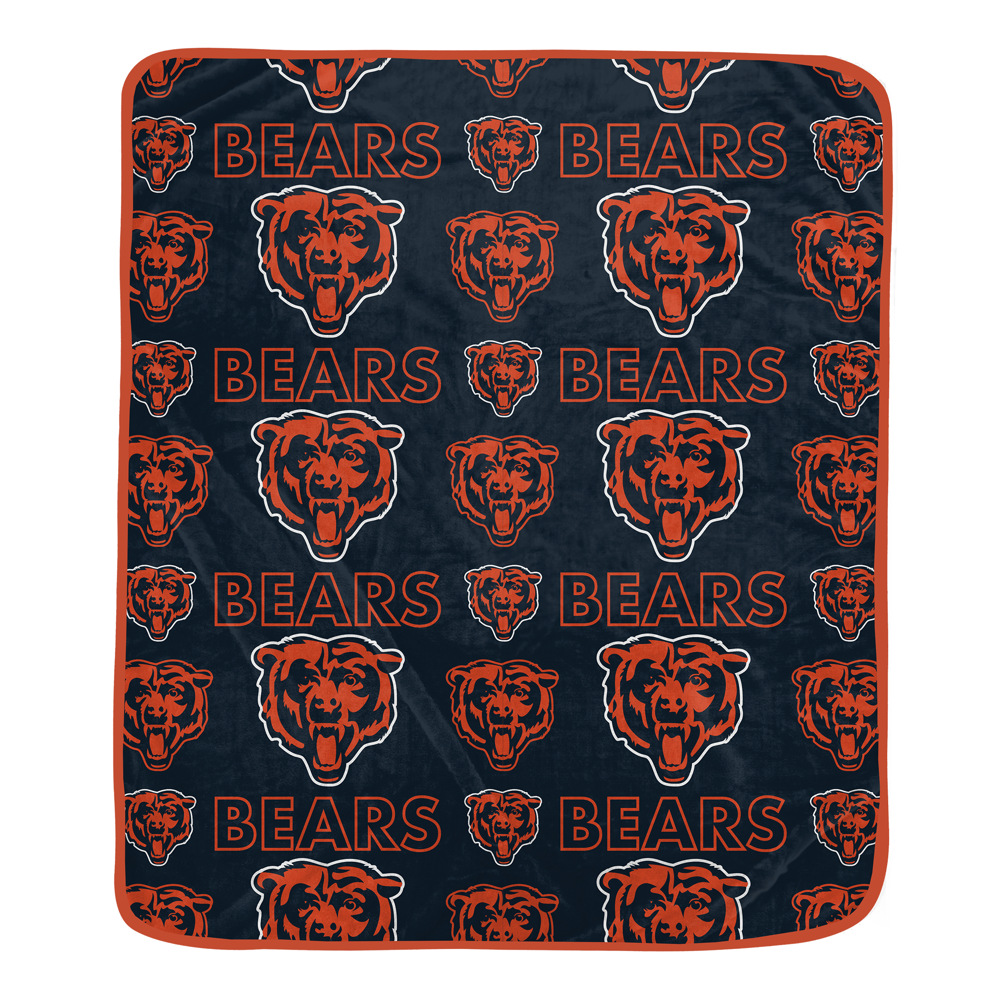 Pegasus - Chicago Bears 50" x 60" Repeat Big Logo Wordmark Ultra Soft Blanket - Multicolor