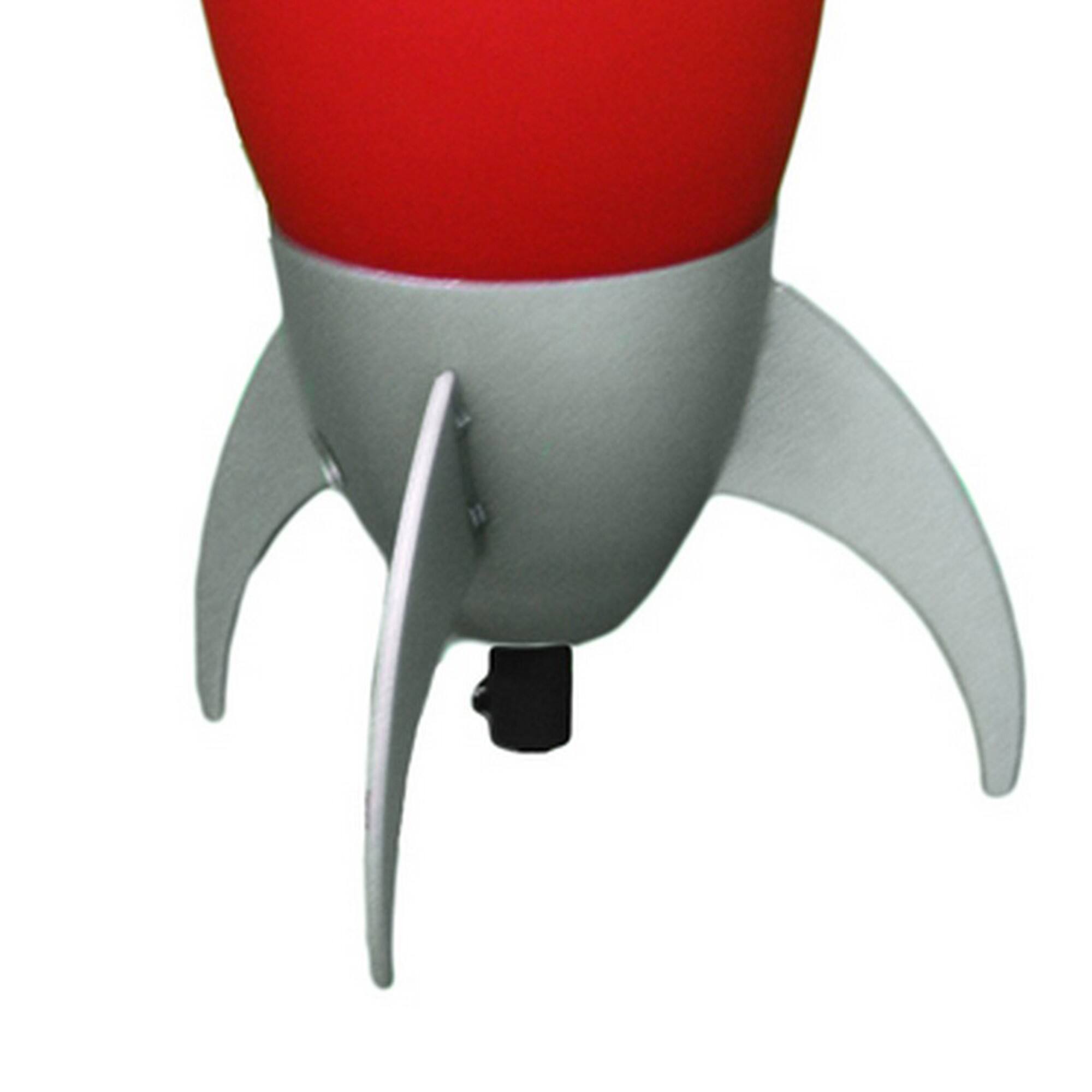 Manhattan Lane Kid Table Lamp with Rocket Design Silhouette Red - Best Buy