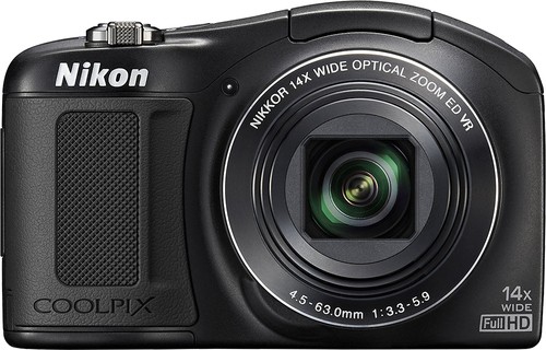  Nikon - Coolpix L620 18.1-Megapixel Digital Camera - Black
