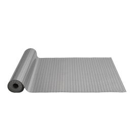 VEVOR - Garage Floor Mat, 157.48 x 59.05 inch PVC Garage Flooring Roll, Non-slip Diamond Texture, 64.58 sq.ft Covering Space - Silver