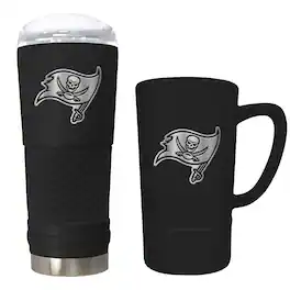 Great American Products - Tampa Bay Buccaneers 24oz. Stealth Draft Tumbler and 15oz. Stealth Jump Mug Set - Multicolor
