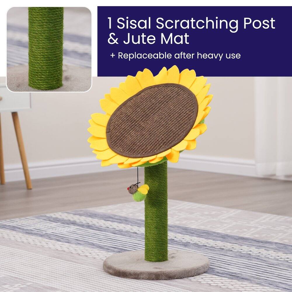 1 Sisal Scratching Post & Jute Mat  
+ Replaceable after heavy use