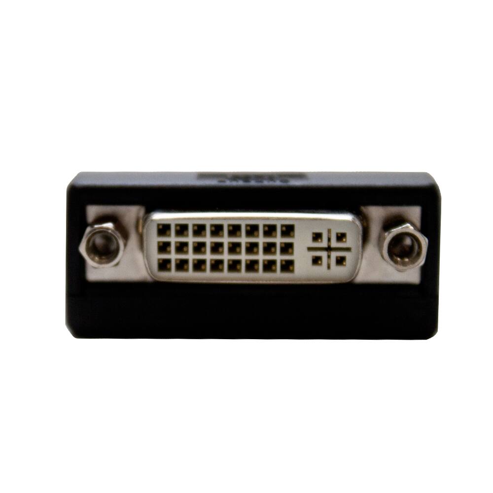 Left. Fosmon - Display Port Male to DVI Female Adapter - Black - Black.