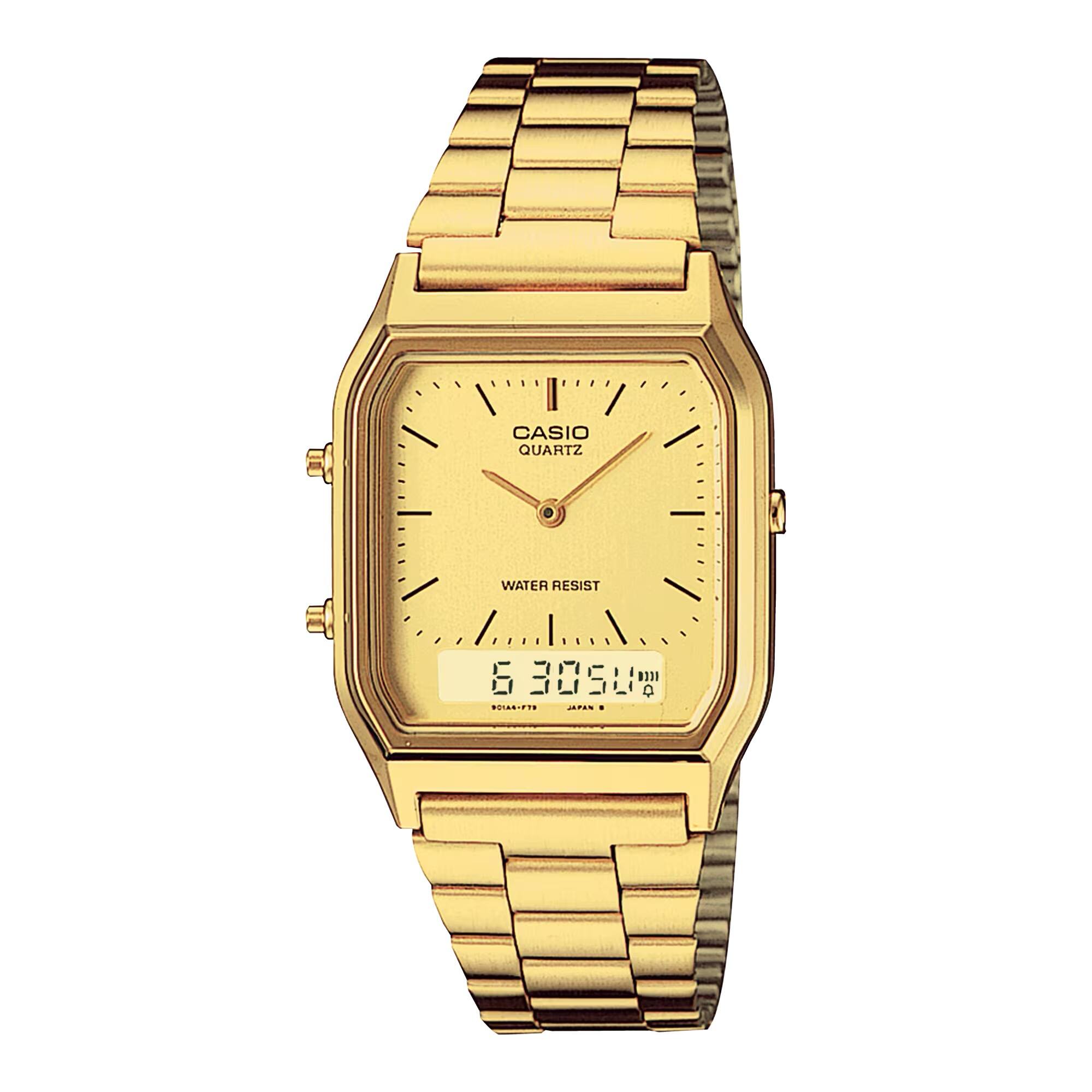 Casio - Unisex Analog-Digital Watch - AQ-230GA-9D - Gold