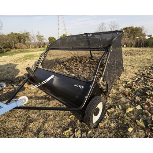 Alt View 8. Dapper Supply - 48" Tow Behind Lawn Sweeper - Black.