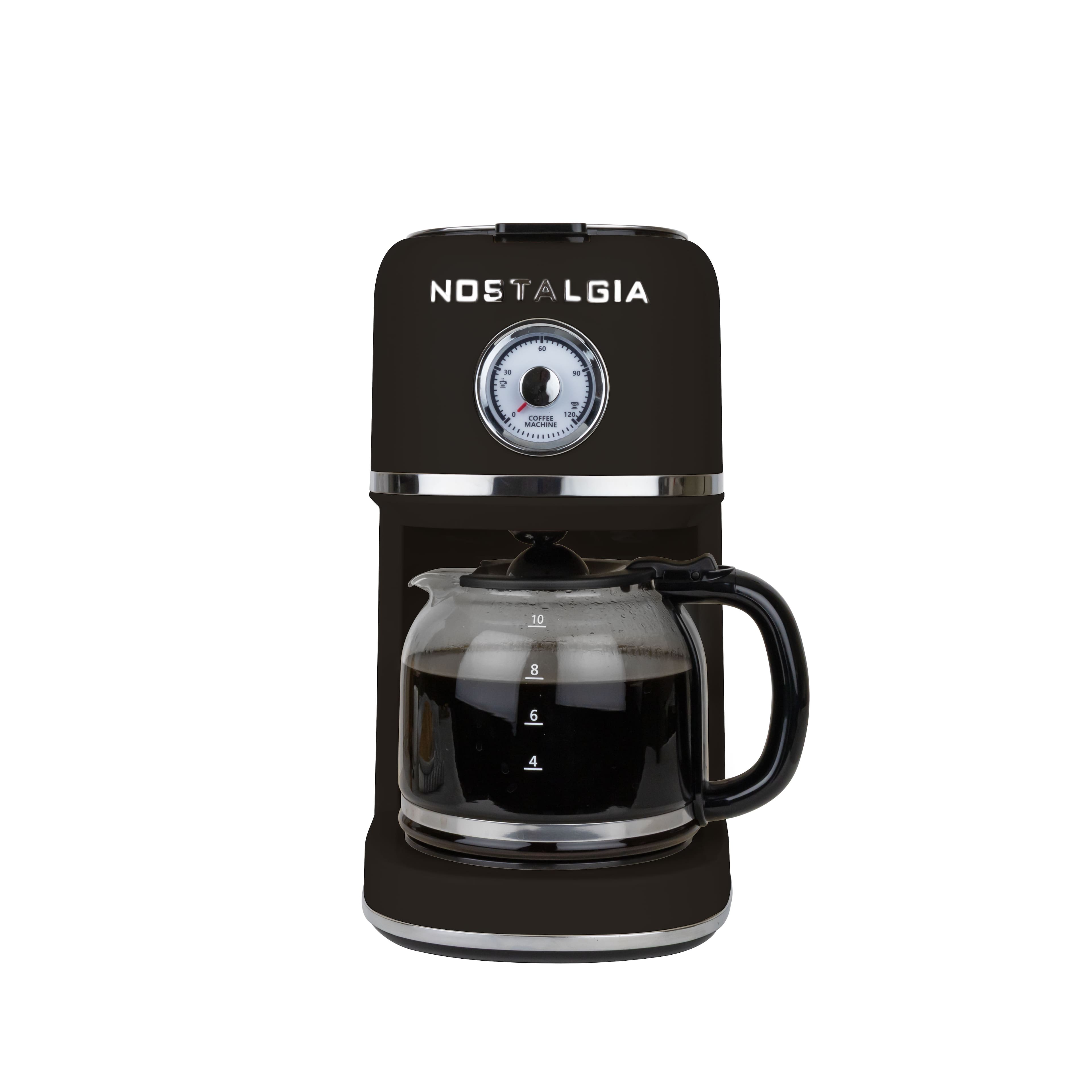 Nostalgia - Classic Retro 10 Cup Coffee Maker - Black
