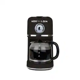 Nostalgia - Classic Retro 10 Cup Coffee Maker - Black