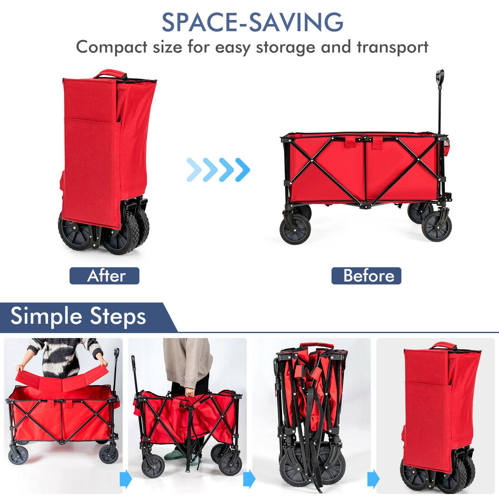 SPACE-SAVING  
Compact size for easy storage and transport  

After >>> Before  

Simple Steps