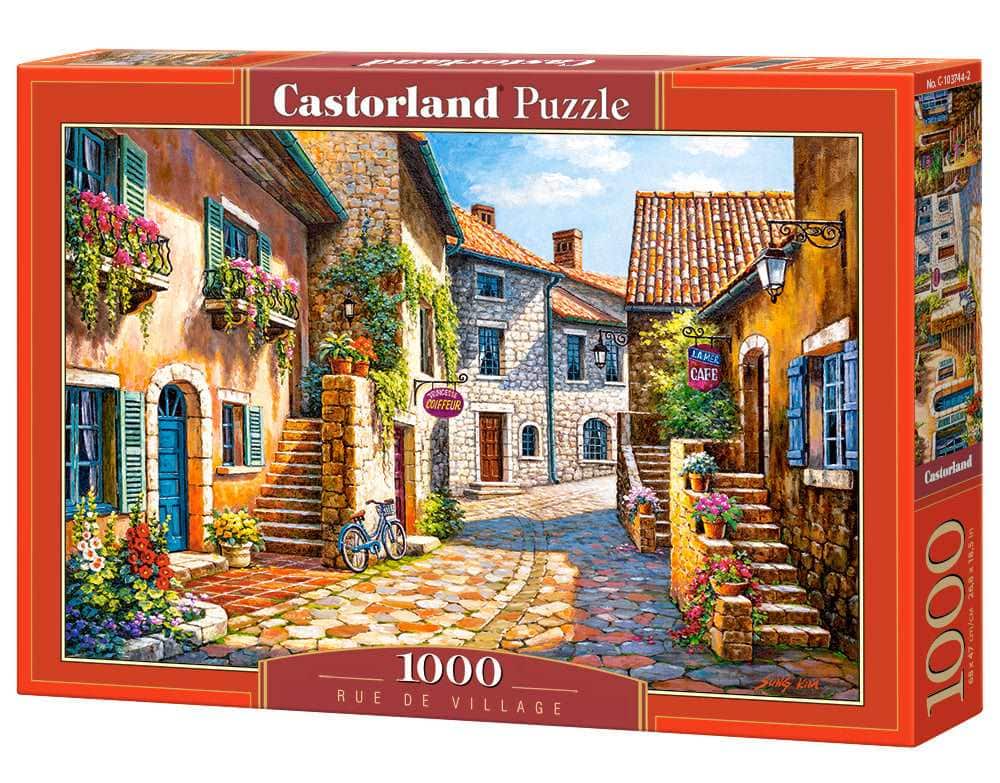 1000 Piece Jigsaw Puzzle, Rue de Village, France, Painting Puzzle, Adult Puzzle, Castorland C-103744-2 - Red price history on PriceWatchPro
