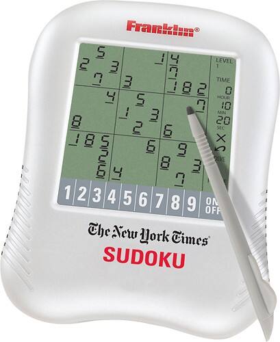 Angle Standard. Franklin Electronic Publishers - New York Times Sudoku - White.