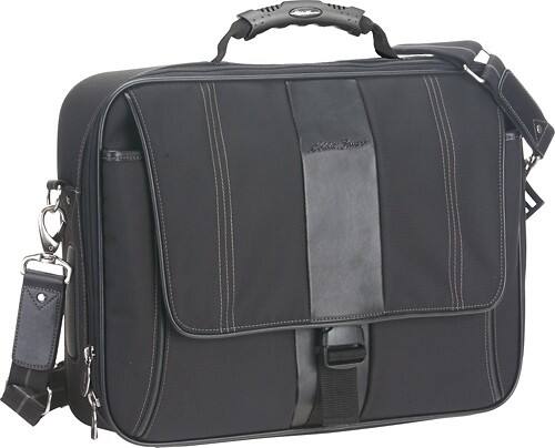 Angle Standard. Motion Systems - Eddie Bauer Voyager Laptop Briefcase - Black.