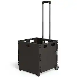 Staples - Plastic/Poly Mobile Utility Cart with Dual Wheel, (ST60714-CC) - Black